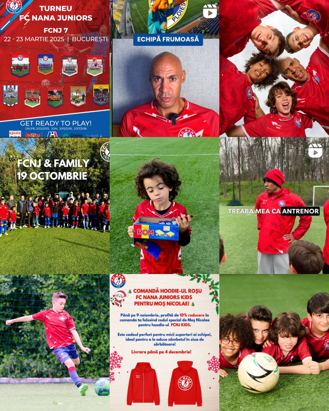 Football Team — social media grid