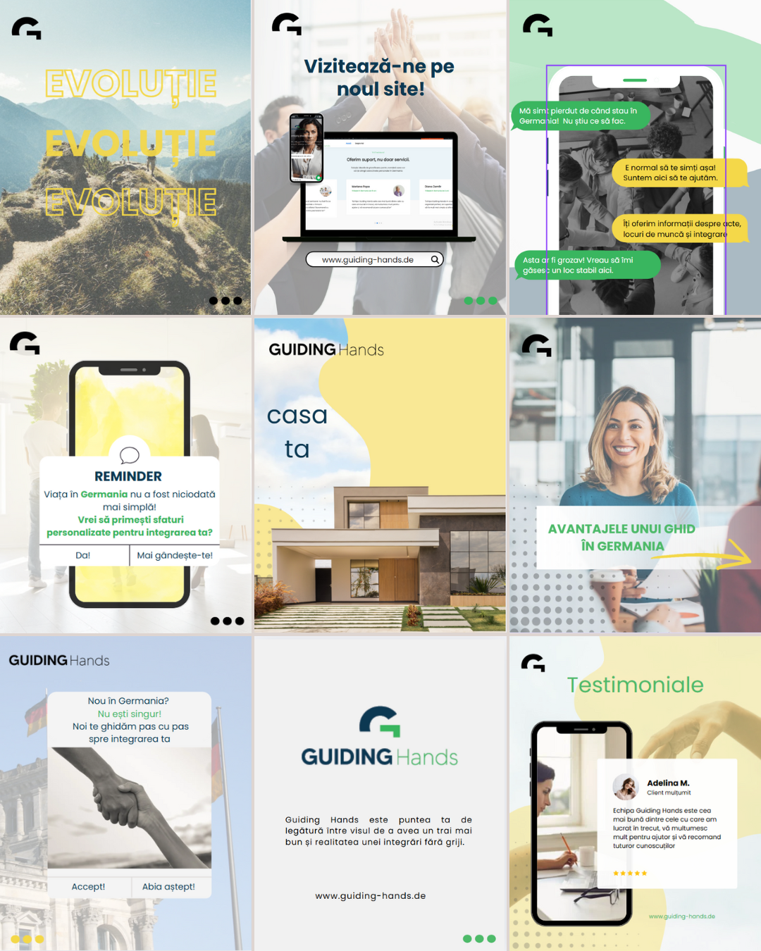 GH Team — social media grid