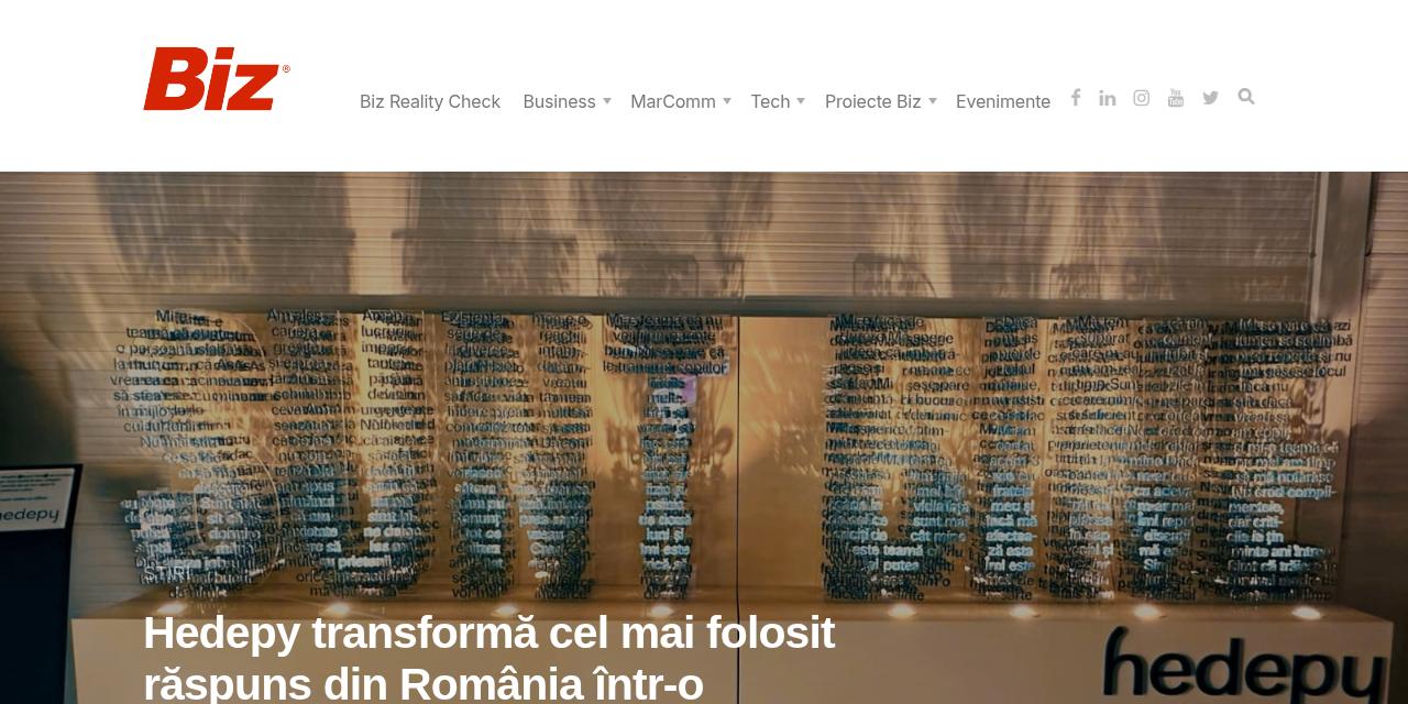 Previzualizarea articolului Revista Biz despre instalația SUNT BINE